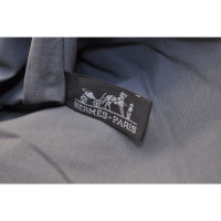 Hermès Handtasche aus Baumwolle in Grau