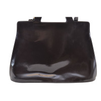 Salvatore Ferragamo Shoulder bag Patent leather in Brown