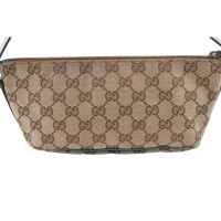 Gucci Handtasche aus Canvas in Braun