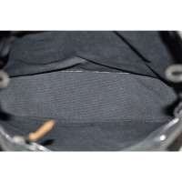 Hermès Handtasche aus Baumwolle in Schwarz