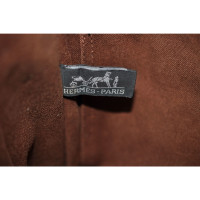 Hermès Brown Cotton Fourre Tout Bag