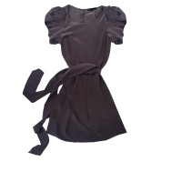 Maje Dress Silk in Taupe