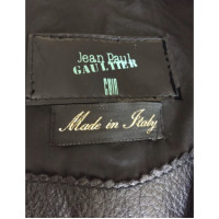 Jean Paul Gaultier Jacke/Mantel aus Leder in Schwarz