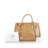 Prada Shoulder bag Leather in Beige