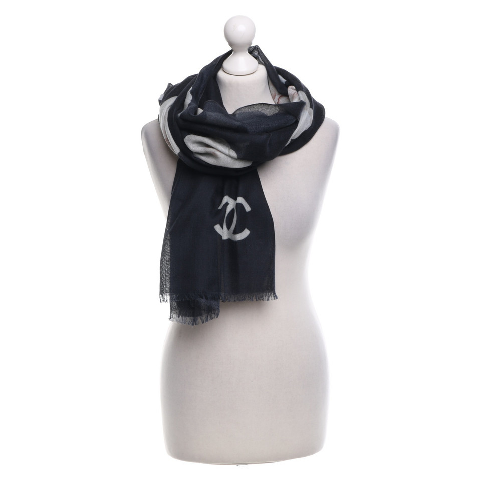 Chanel Scarf with floral pattern