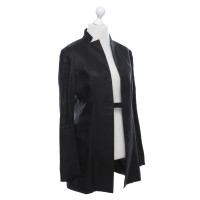 Yohji Yamamoto Veste/Manteau en Ramie en Noir