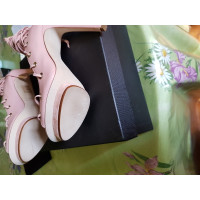 Elisabetta Franchi Sandalen aus Leder in Rosa / Pink