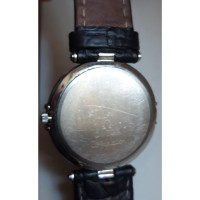Omega Armbanduhr aus Stahl in Schwarz