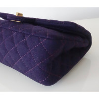 Chanel Handtasche aus Jersey in Violett