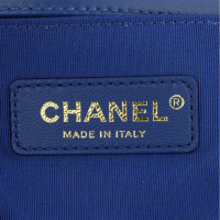 Chanel Handtas Leer in Blauw