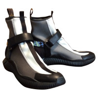 Louis Vuitton Leather and neoprene ankle boots