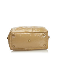 Yves Saint Laurent Handtasche aus Leder in Beige