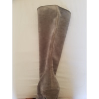 Barbara Bui Boots Suede in Grey