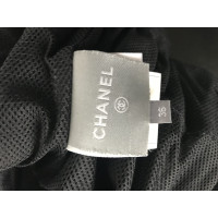 Chanel Jas/Mantel Leer in Zwart