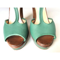 L'autre Chose Sandals Leather in Green