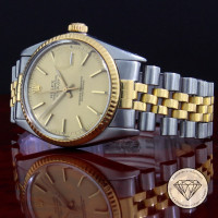 Rolex Oyster Perpetual Staal in Goud