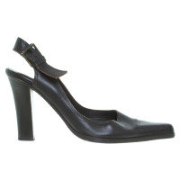 Yves Saint Laurent pumps en cuir marron