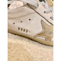 Golden Goose Sneaker in Pelle in Bianco