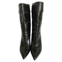 Yves Saint Laurent Boots Leather in Black