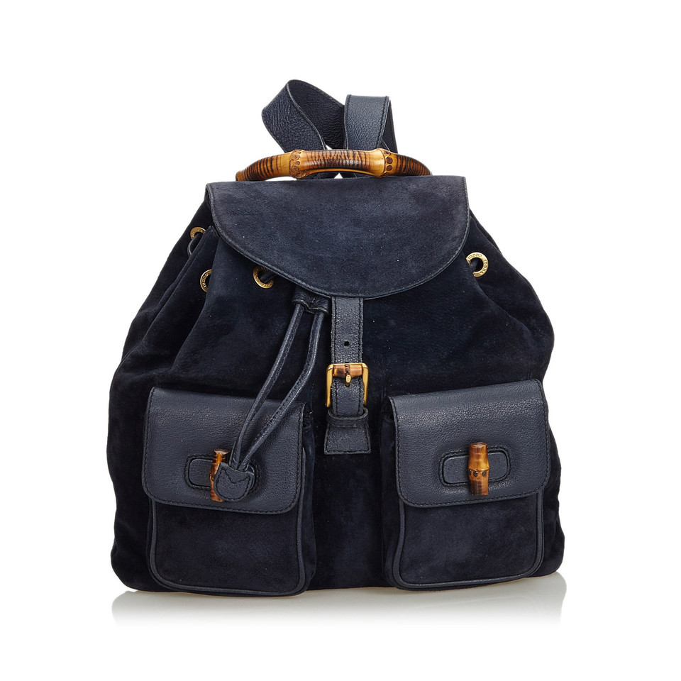 Gucci Backpack Suede in Blue