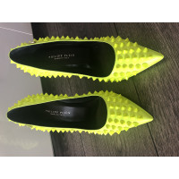 Philipp Plein Pumps/Peeptoes aus Leder in Grün