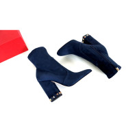 Valentino Garavani Stiefeletten aus Leder in Blau