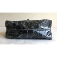 John Galliano Handbag Patent leather in Grey