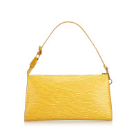 Louis Vuitton Pochette accessories from Epi leather in yellow