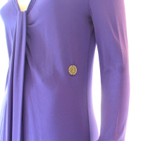 John Galliano Kleid aus Viskose in Violett