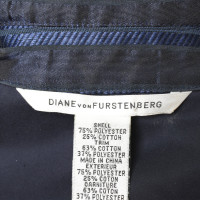 Diane Von Furstenberg Coat "Kaimi" in blue / black