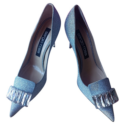 Sergio Rossi Pumps/Peeptoes in Silvery
