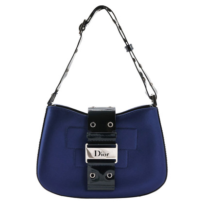Dior Handtasche aus Seide in Blau