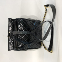 Chanel Rucksack aus Lackleder in Schwarz