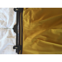 Pinko Hose aus Baumwolle in Gelb