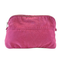 Hermès Clutch aus Baumwolle in Rosa / Pink