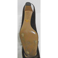 Prada Pumps/Peeptoes Leather in Fuchsia