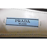 Prada Pumps/Peeptoes aus Leder in Fuchsia