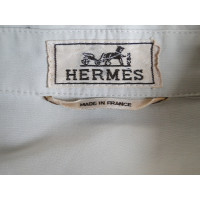 Hermès Jacke/Mantel aus Baumwolle in Creme