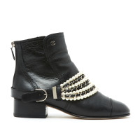 Chanel Bottines en Cuir en Noir