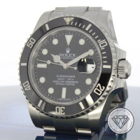 Rolex Armbanduhr aus Stahl in Schwarz
