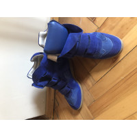 Isabel Marant Etoile Stiefel aus Wildleder in Blau