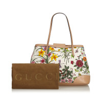 Gucci Tote Bag aus Canvas in Weiß
