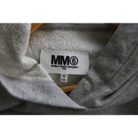 Mm6 By Maison Margiela Oberteil aus Baumwolle in Grau