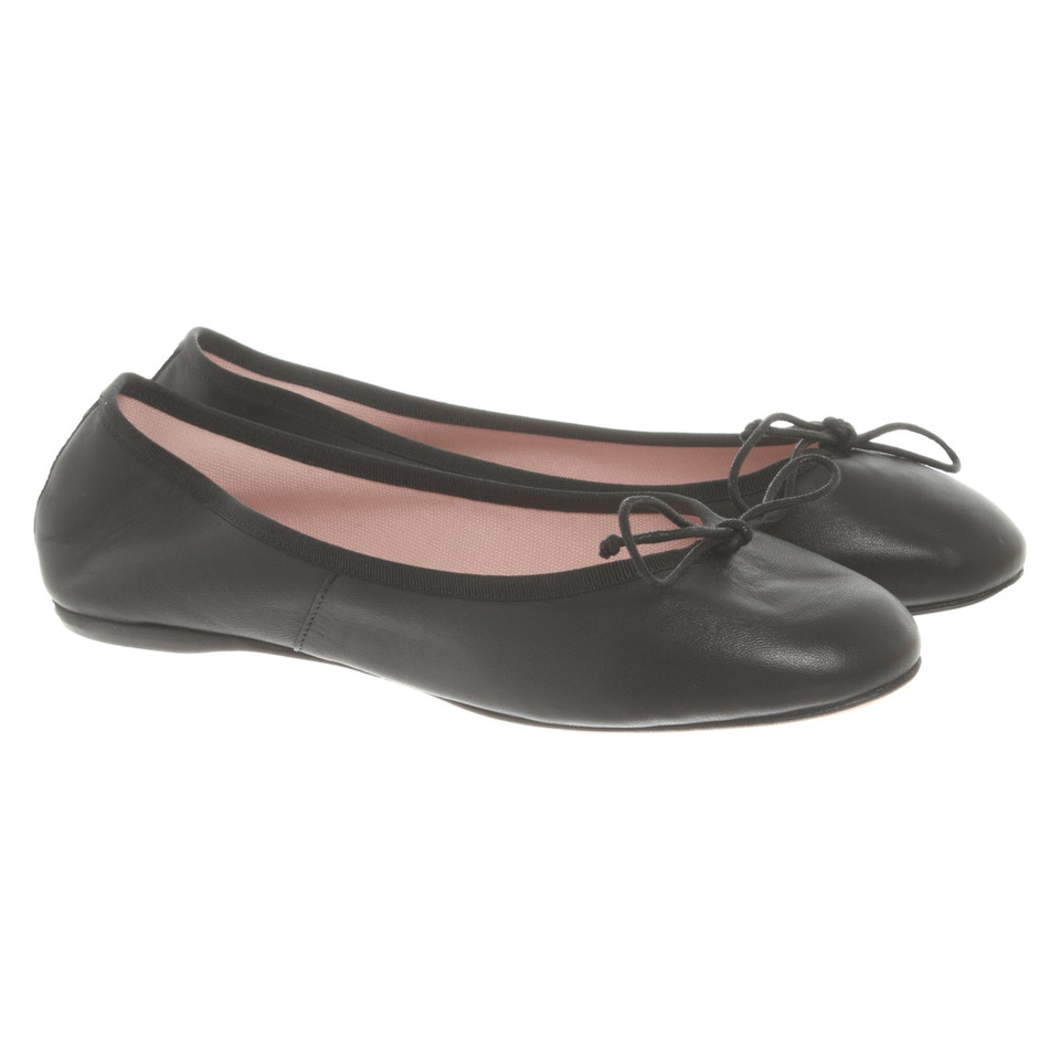 Pretty Ballerinas Slippers/Ballerinas Leather in Black