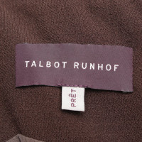 Talbot Runhof Jurk in zwart / bruin