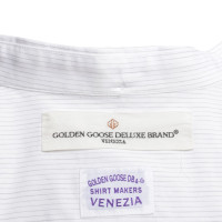 Golden Goose Gestreepte blouse in Bicolor