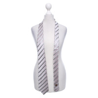 Louis Vuitton Tie pink & amp; shiny gray stripes