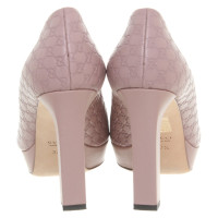Gucci Pumps/Peeptoes Leather in Pink