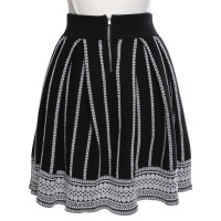 Maje skirt with stripe pattern