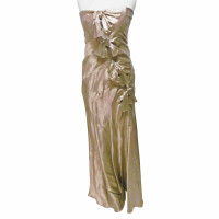 Christian Dior Dress Silk in Gold